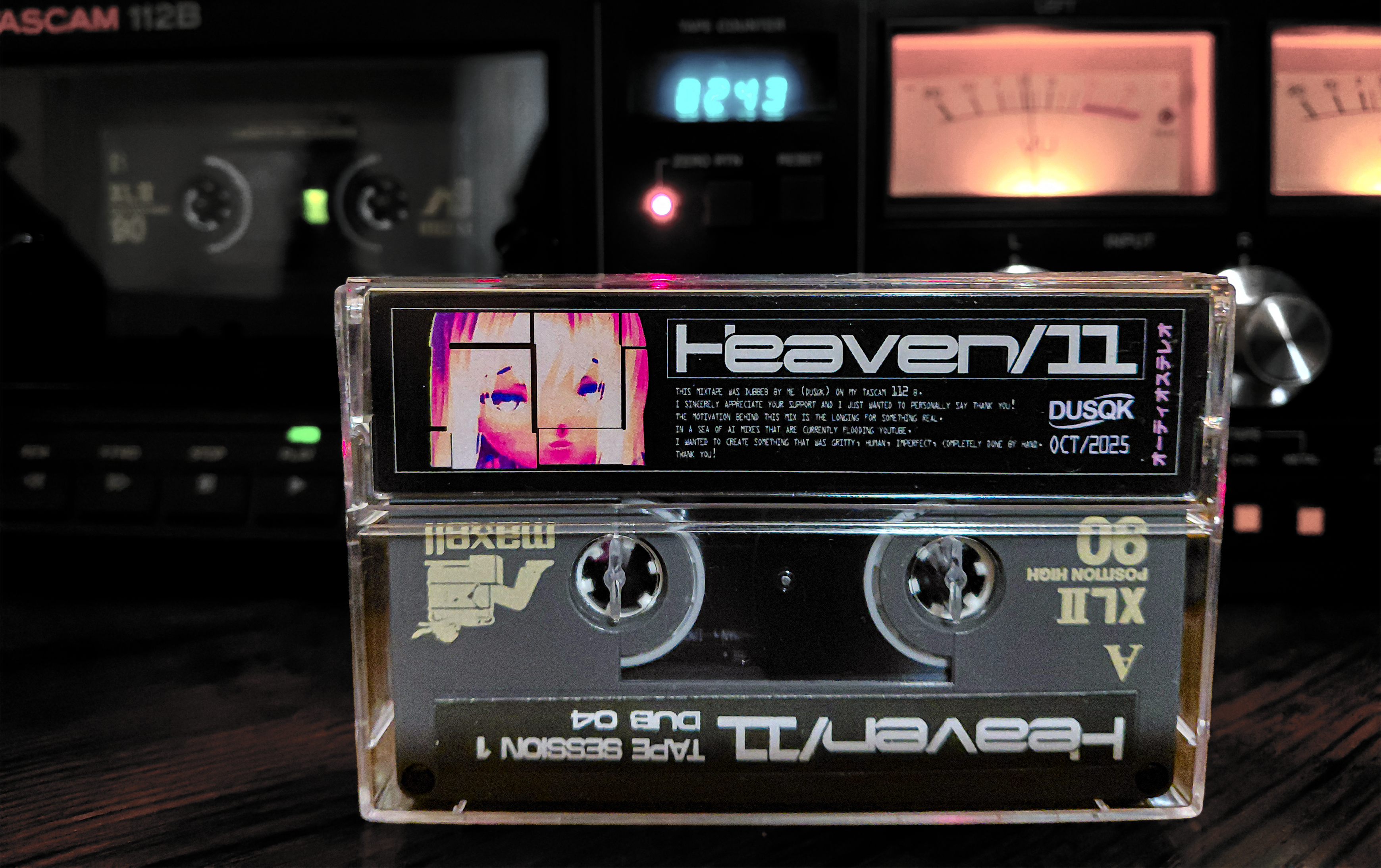 Heaven/11 – Tape Sessions 1 | Hand-Dubbed Limited Cassette (20 Copies)